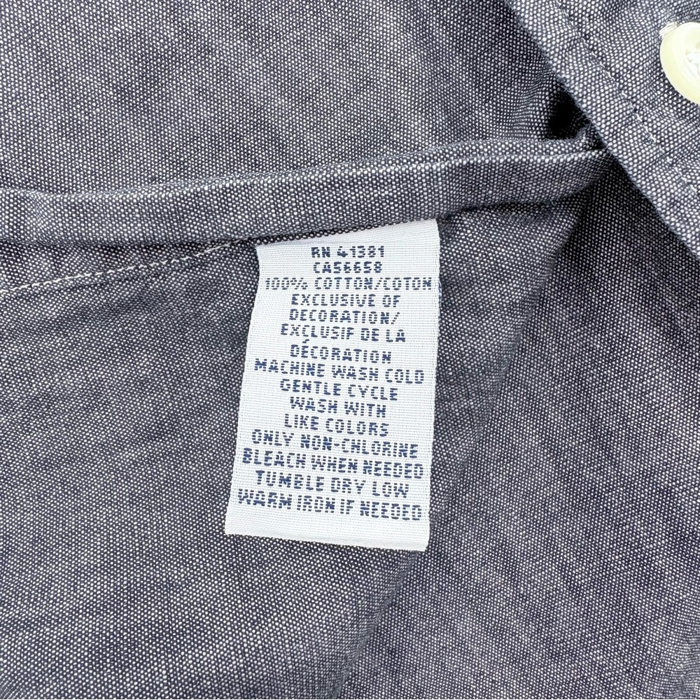 Polo Ralph Lauren Men’s Gray Chambray Button Down Shirt - Picture 9 of 10